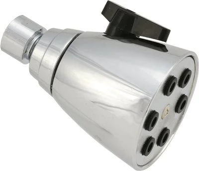 Proplus Deluxe Shower Head All Metal Body 6 Jets' Chrome' 2.5 Gpm