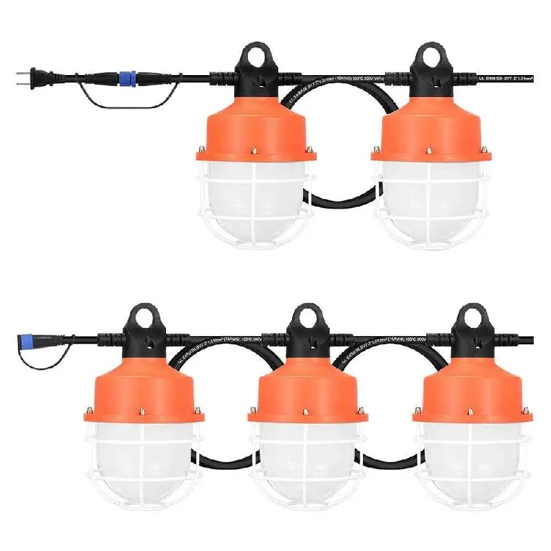 Industrial Lighting for Metal Fabrication Shops100W LED Construction Work Light 50ft 12000Lm 5000K Linkable LED Construction Lights Industrial Lighting for Metal Fabrication Shops100W LED Construction Work Light 50ft 12000Lm 5000K Linkable LED Construction Lights