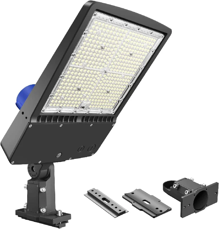 Industrial Area Lighting for Large Open Spaces300W LED Parking Lot Light with Photocell - 42000LM 5700K with Pole & Wall Mount, 120-277V UL-Listed Industrial Area Lighting for Large Open Spaces300W LED Parking Lot Light with Photocell - 42000LM 5700K with Pole & Wall Mount, 120-277V UL-Listed