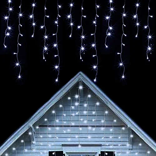 String Lights for Balcony Decoration360 LED Cool White Icicle Lights - Outdoor Dripping Effect String Lights for Balcony Decoration360 LED Cool White Icicle Lights - Outdoor Dripping Effect