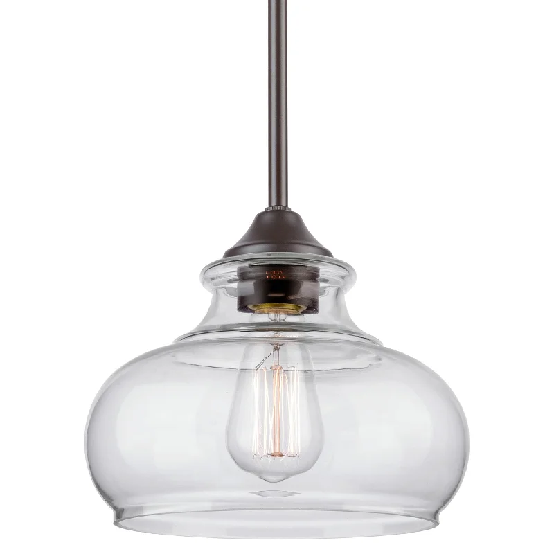 Explosion - Proof Industrial Lighting for Hazardous LocationsKira Home Harlow 9" Modern Industrial Farmhouse Pendant Light with Clear Glass Shade, Adjustable Hanging Height, Oil Rubbed Bronze Finish Explosion - Proof Industrial Lighting for Hazardous LocationsKira Home Harlow 9" Modern Industrial Farmhouse Pendant Light with Clear Glass Shade, Adjustable Hanging Height, Oil Rubbed Bronze Finish