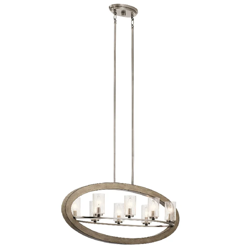 Grand Bank - Oval Chandelier 8Lt - 43191DAG