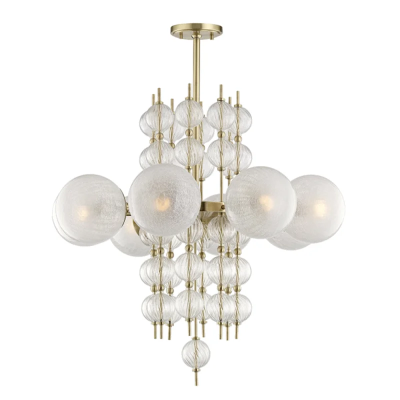 Industrial Lighting for Chemical PlantsCalypso 34" 8 Lights Chandelier