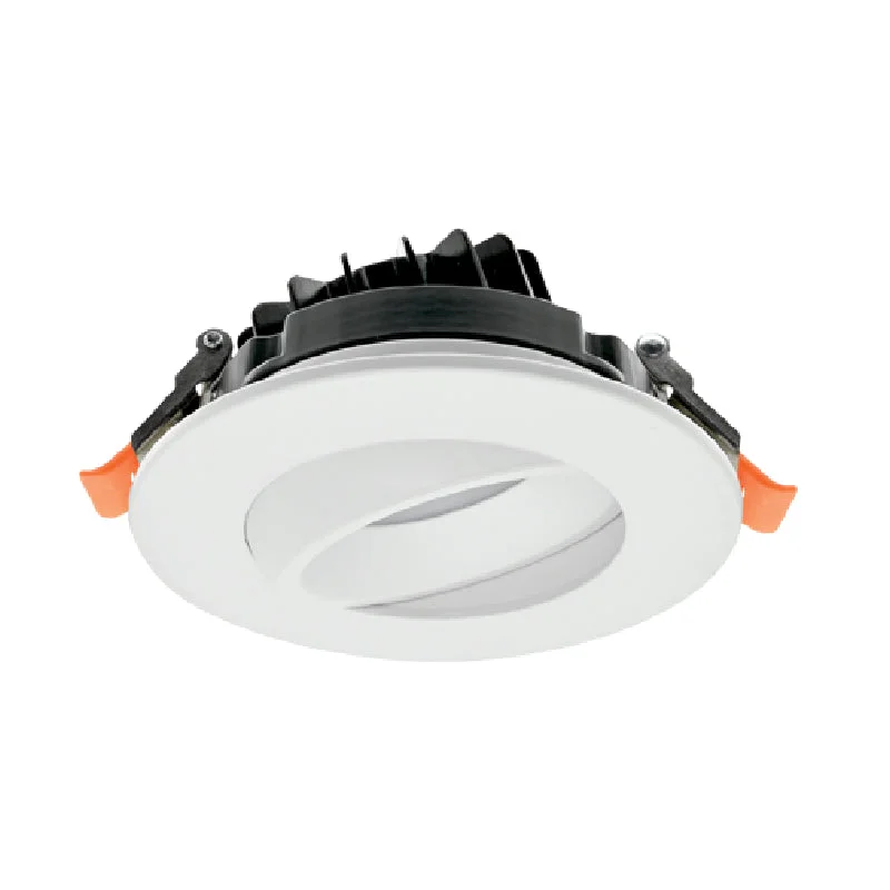 Industrial Lighting for Chemical Plants4" LED Recessed Round Gimbal with 5CCT
