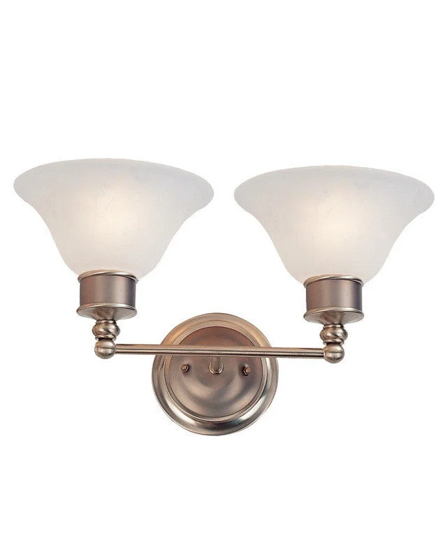 Z-Lite Lighting 309-2V Two Light Bath Vanity Wall Mount in Burnished Nickel and Chocolate Finish Z-Lite Lighting 309-2V Two Light Bath Vanity Wall Mount in Burnished Nickel and Chocolate Finish