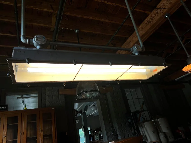 Industrial Area Lighting for Large Open SpacesVintage 1940's Westinghouse Industrial Explosion Proof Shop Light Fixture LED Converted Industrial Area Lighting for Large Open SpacesVintage 1940's Westinghouse Industrial Explosion Proof Shop Light Fixture LED Converted
