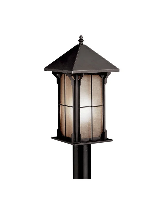 Kichler Lighting 10967 OZ One Light Energy Efficient Fluorescent Outdoor Exterior Post Lantern in Olde Bronze Finish Kichler Lighting 10967 OZ One Light Energy Efficient Fluorescent Outdoor Exterior Post Lantern in Olde Bronze Finish