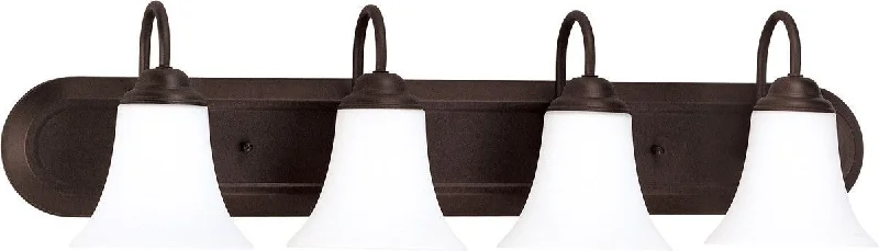 Nuvo Lighting 60-1935 Dupont Collection Four Light Energy Star Efficient GU24 Bath Vanity Wall Fixture in Dark Chocolate Bronze Finish Nuvo Lighting 60-1935 Dupont Collection Four Light Energy Star Efficient GU24 Bath Vanity Wall Fixture in Dark Chocolate Bronze Finish
