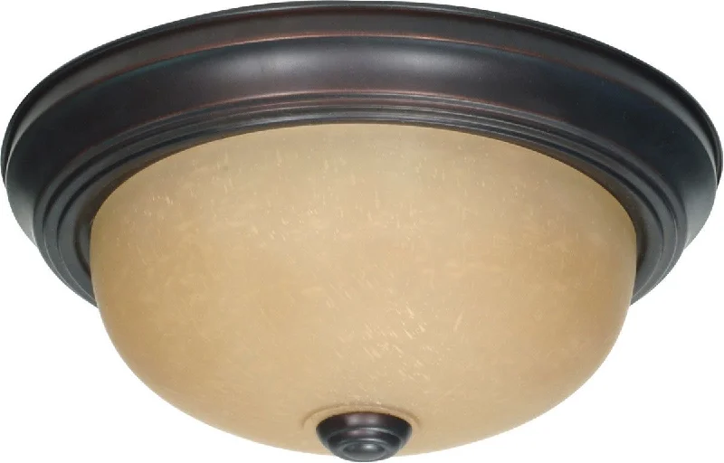 Nuvo Lighting 60-3105 Signature Collection Two Light Energy Star Efficient GU24 Flush Ceiling Mount in Mahogany Bronze Finish Nuvo Lighting 60-3105 Signature Collection Two Light Energy Star Efficient GU24 Flush Ceiling Mount in Mahogany Bronze Finish