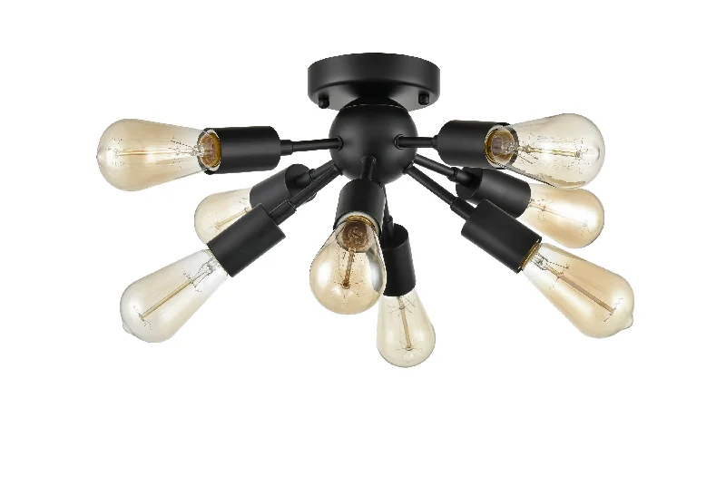 Dust - Resistant Industrial Lighting for Dirty WorkspacesModern Black Sputnik Ceiling Light 8-light Flush Mount Fixture Dust - Resistant Industrial Lighting for Dirty WorkspacesModern Black Sputnik Ceiling Light 8-light Flush Mount Fixture