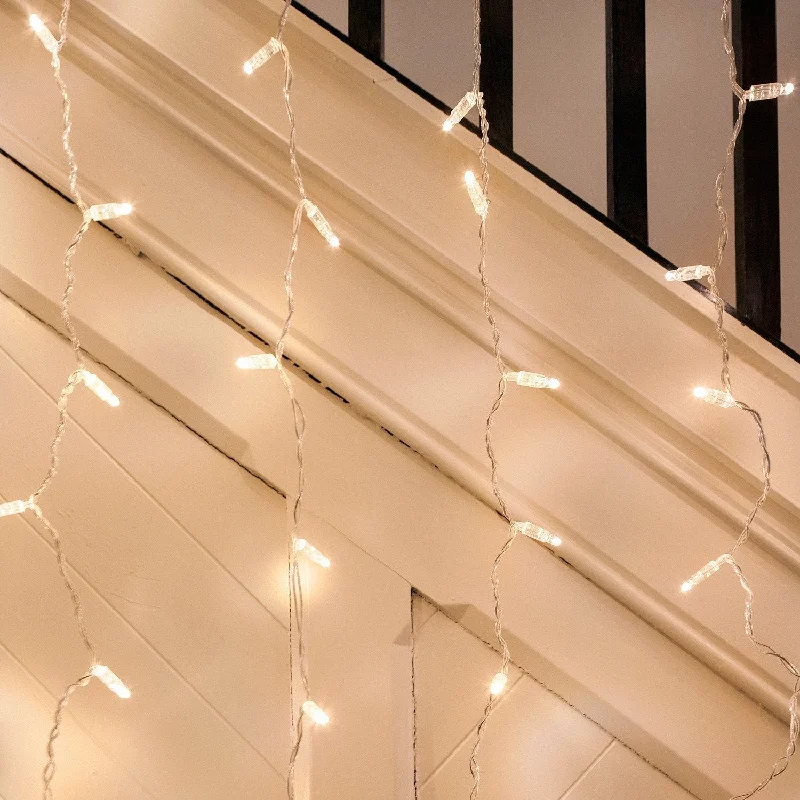 Fairy String Lights for Bedroom DecorCore Connect 4m x 1m 192 Warm White Connectable Curtain Lights Clear Cable Fairy String Lights for Bedroom DecorCore Connect 4m x 1m 192 Warm White Connectable Curtain Lights Clear Cable