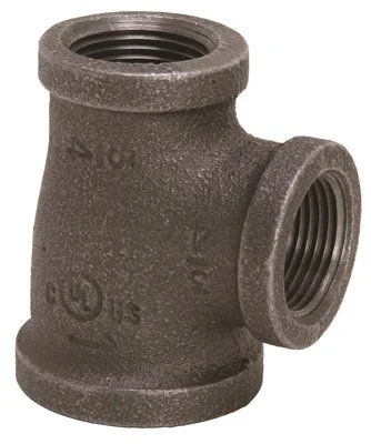 Proplus Black Malleable Tee' 1 In. X 1/2 In. X 1 In.