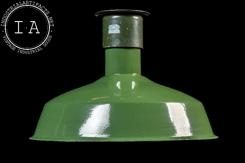 Color - Tunable Industrial Lighting for Special ApplicationsVintage Westinghouse Industrial Enamel Light in Green Color - Tunable Industrial Lighting for Special ApplicationsVintage Westinghouse Industrial Enamel Light in Green