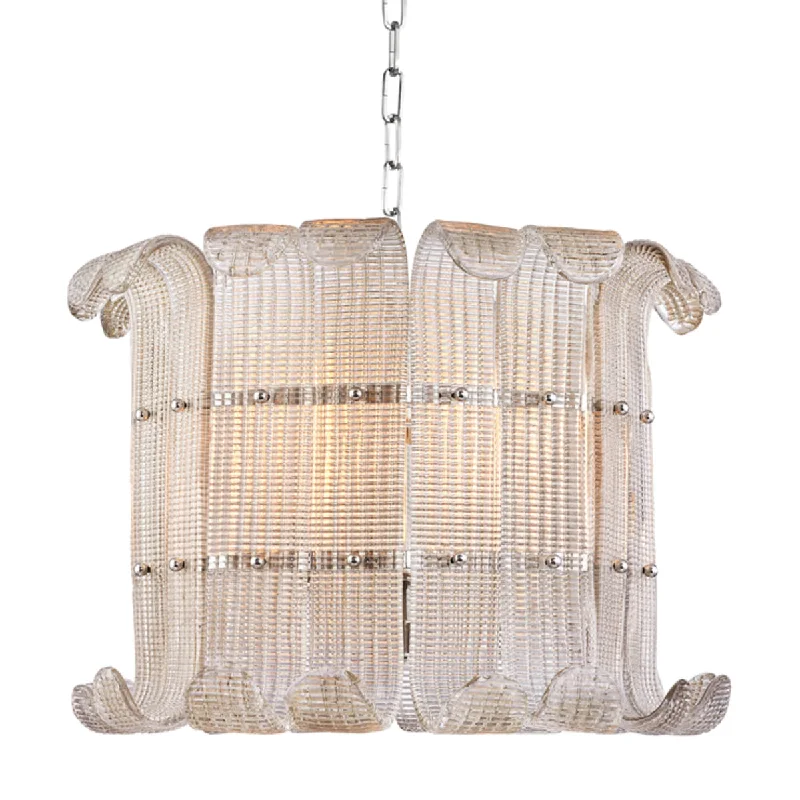 Explosion - Proof Industrial Lighting for Hazardous LocationsBrasher 16" 8 Lights Chandelier Polished Nickel Finish Explosion - Proof Industrial Lighting for Hazardous LocationsBrasher 16" 8 Lights Chandelier Polished Nickel Finish