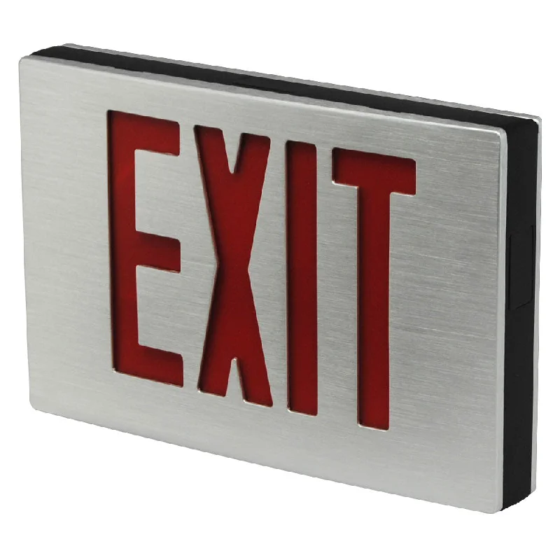 Industrial Pendant Lighting for Machine ShopsTCP LED Die-Cast Aluminum Exit Sign w/ Red Lettering Industrial Pendant Lighting for Machine ShopsTCP LED Die-Cast Aluminum Exit Sign w/ Red Lettering