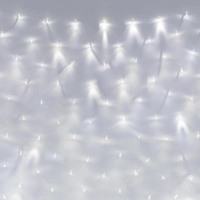 Color - Changing LED String Lights for Christmas DecorCore Connect 4m x 2m 280 White Connectable Net Lights Clear Cable Color - Changing LED String Lights for Christmas DecorCore Connect 4m x 2m 280 White Connectable Net Lights Clear Cable