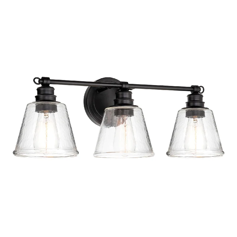 Industrial Lighting for Pharmaceutical ManufacturingKira Home Adair 23" 3-Light Modern Farmhouse Vanity / Bathroom Light + Conic Hammered Glass Shades, Black Finish Industrial Lighting for Pharmaceutical ManufacturingKira Home Adair 23" 3-Light Modern Farmhouse Vanity / Bathroom Light + Conic Hammered Glass Shades, Black Finish