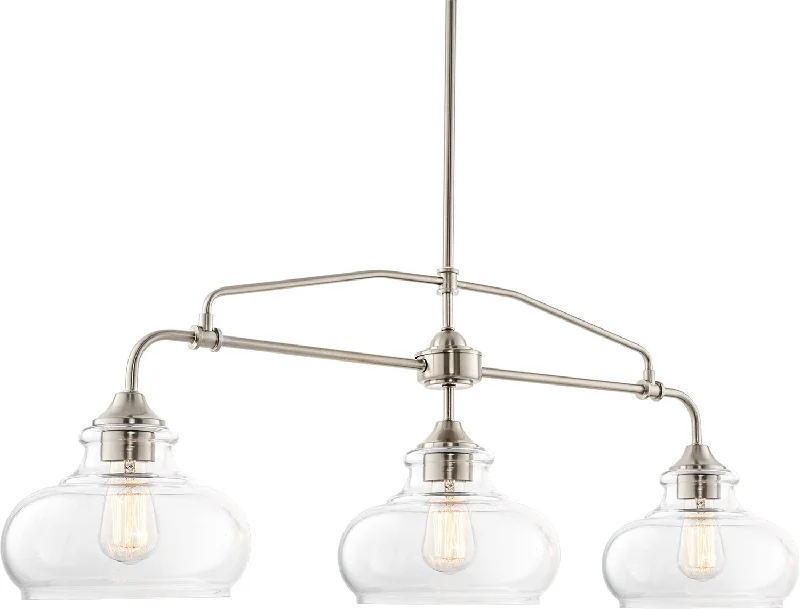 Low - Bay Industrial Lighting Fixtures for Small FactoriesKira Home Harlow 37.5" Modern Industrial Farmhouse/Schoolhouse 3-Light Island Light, Clear Glass Shades, Adjustable Hanging Height, Brushed Nickel Low - Bay Industrial Lighting Fixtures for Small FactoriesKira Home Harlow 37.5" Modern Industrial Farmhouse/Schoolhouse 3-Light Island Light, Clear Glass Shades, Adjustable Hanging Height, Brushed Nickel