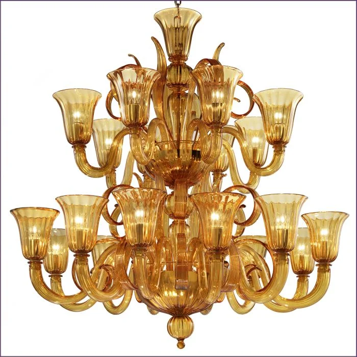 Chandeliers with Candle - Style Bulbs for a Classic AestheticAmber Murano Glass Scroll Chandelier In 6 Sizes Chandeliers with Candle - Style Bulbs for a Classic AestheticAmber Murano Glass Scroll Chandelier In 6 Sizes
