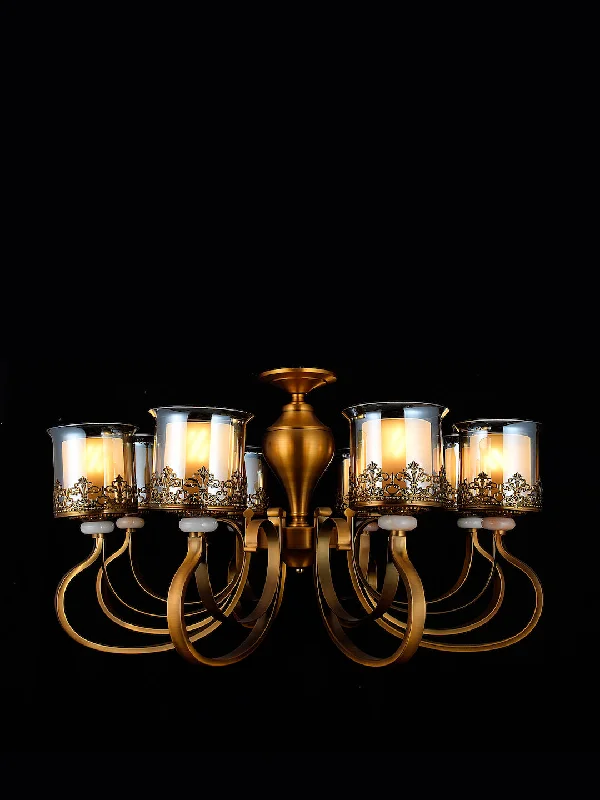 Victorian - Inspired Chandeliers with Ornate DetailsCarrie 8 Chandelier