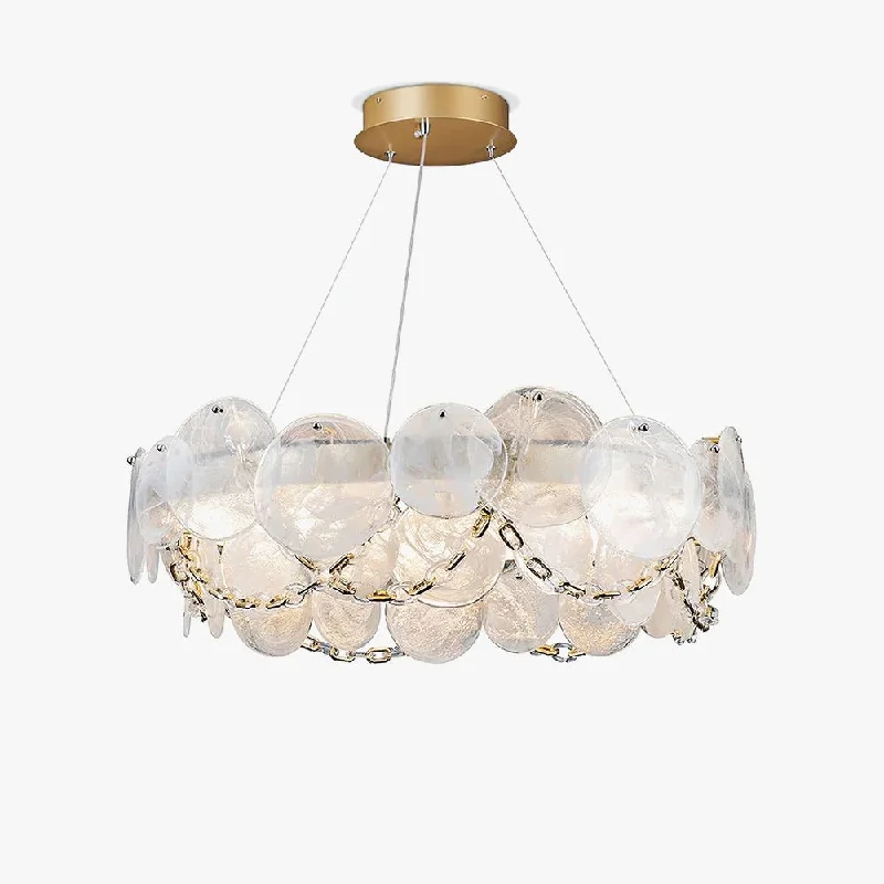 Chandeliers with Frosted Glass for a Softer Light DiffusionCassia Chandelier