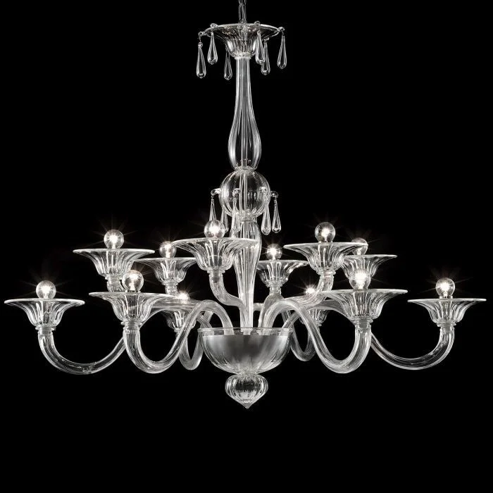 French Country Chandeliers with a Romantic AuraClassic Clear Murano Venetian-Style Chandelier In 3 Sizes French Country Chandeliers with a Romantic AuraClassic Clear Murano Venetian-Style Chandelier In 3 Sizes