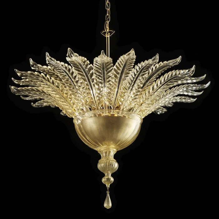 Chandeliers for Dining Rooms to Set the Mood for MealsClear Murano Glass Suspended Ceiling Light With Gold Or Silver Chandeliers for Dining Rooms to Set the Mood for MealsClear Murano Glass Suspended Ceiling Light With Gold Or Silver