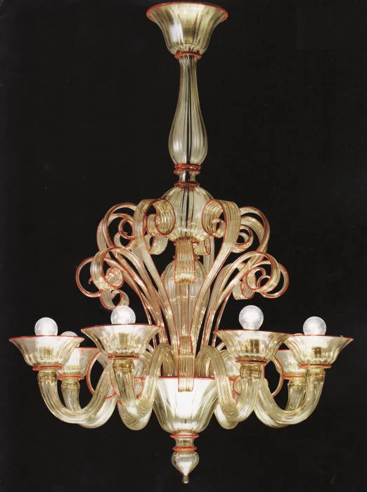 Chandeliers with Pendant Lights for a Stylish LookCoral & Gold Albrici Murano Glass Chandelier From Venini Chandeliers with Pendant Lights for a Stylish LookCoral & Gold Albrici Murano Glass Chandelier From Venini
