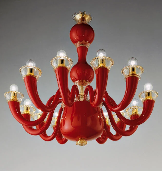 Chandeliers with Metal Frames in Silver FinishCoral Red Murano Glass 12 Arm Chandelier By Gio Ponti For Venini Chandeliers with Metal Frames in Silver FinishCoral Red Murano Glass 12 Arm Chandelier By Gio Ponti For Venini