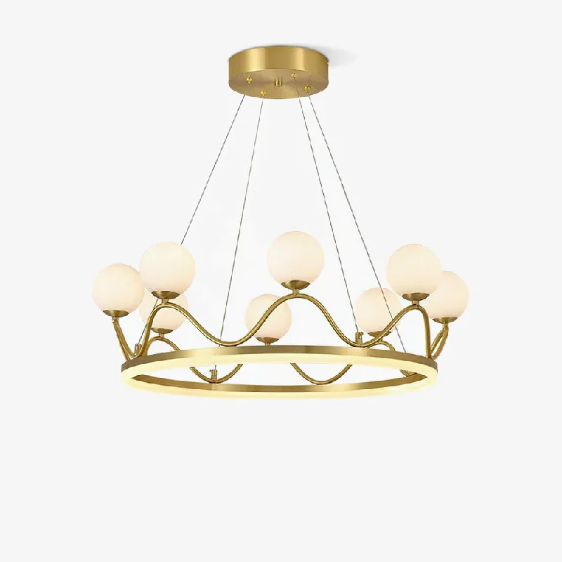 Chandeliers for Living Rooms to Create a Focal PointCrown Brass Chandelier