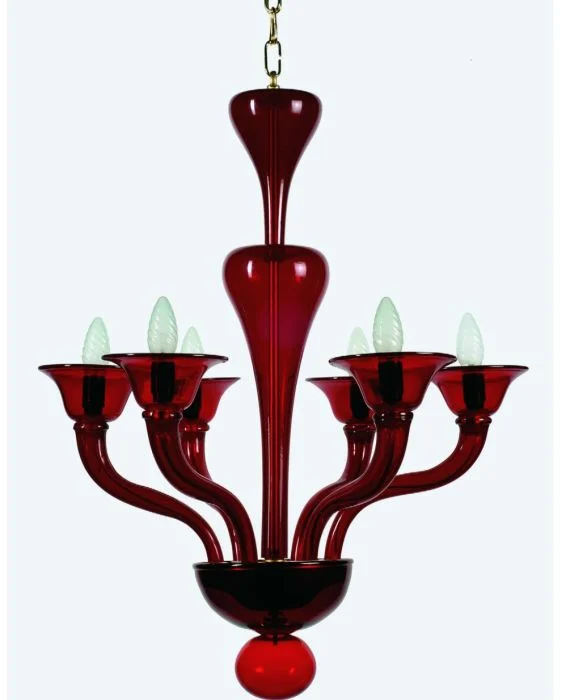 Chandeliers with Adjustable Height for Custom InstallationDark Red Murano Glass Art Deco Chandelier Chandeliers with Adjustable Height for Custom InstallationDark Red Murano Glass Art Deco Chandelier