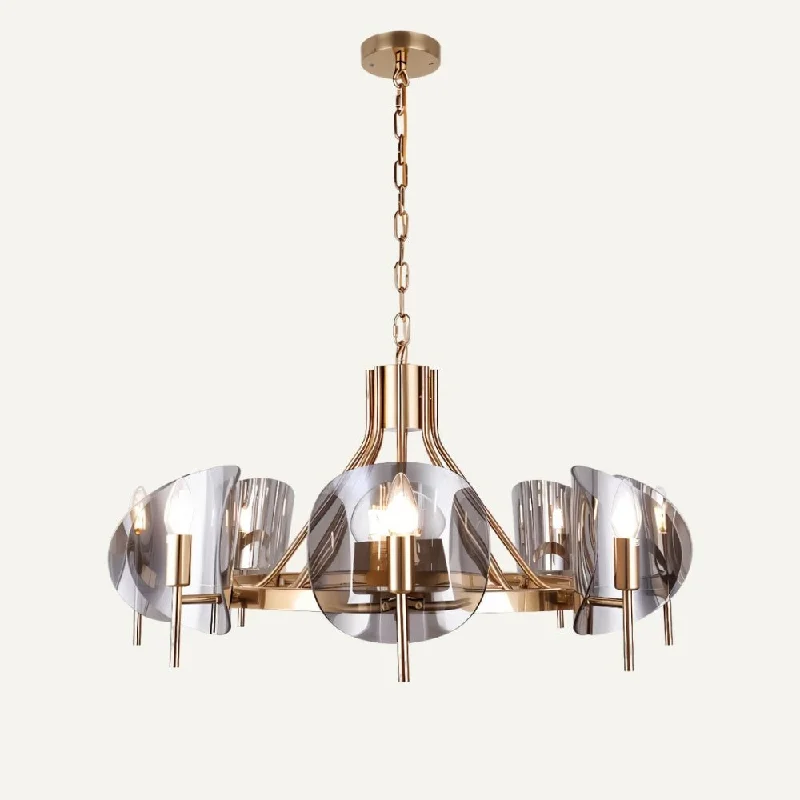 Chandeliers with Colored Glass for a Splash of ColorDumu Chandelier