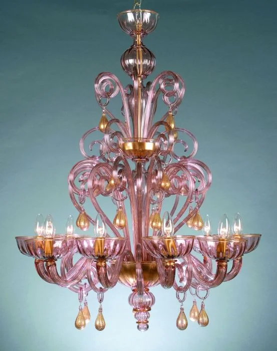 Traditional Brass Chandeliers for Classic InteriorsEight Light Amethyst Murano Glass Chandelier Traditional Brass Chandeliers for Classic InteriorsEight Light Amethyst Murano Glass Chandelier