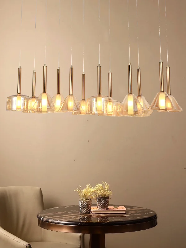 Minimalist Chandeliers for Sleek and Simple InteriorsEliza 12-Lamp Chandelier