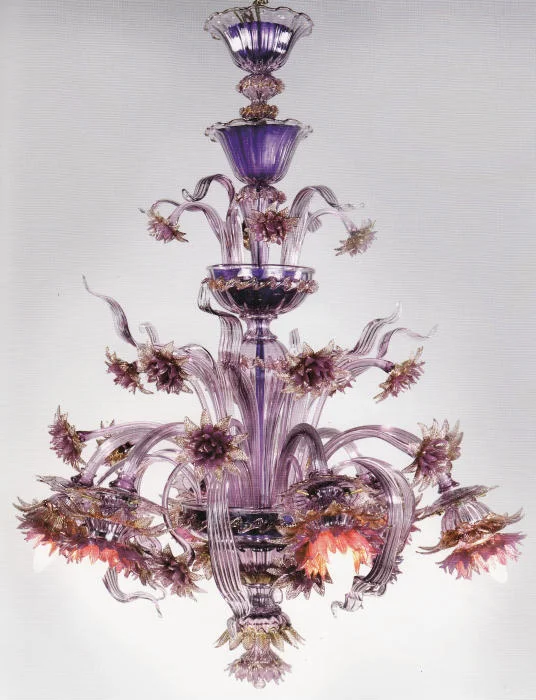 Chandeliers with Adjustable Arms for Directional LightingFloren Amethyst & Gold Murano Glass Floral Chandelier Chandeliers with Adjustable Arms for Directional LightingFloren Amethyst & Gold Murano Glass Floral Chandelier