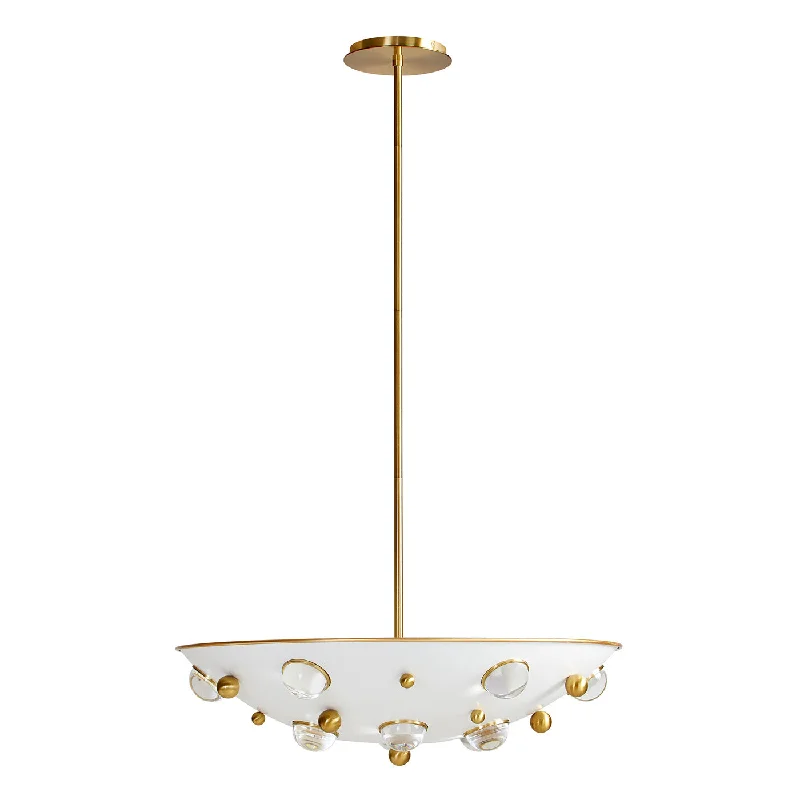 French Country Chandeliers with a Romantic AuraGlobo Demilune Pendant