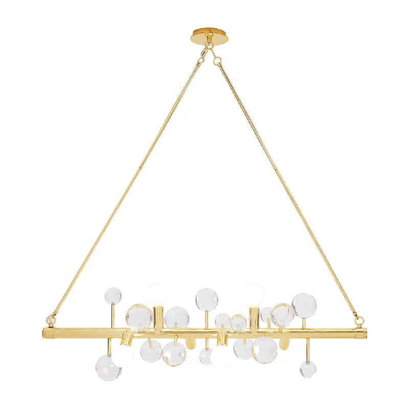 Chandeliers with Adjustable Height for Custom InstallationGlobo Six-Light Linear Chandelier Chandeliers with Adjustable Height for Custom InstallationGlobo Six-Light Linear Chandelier