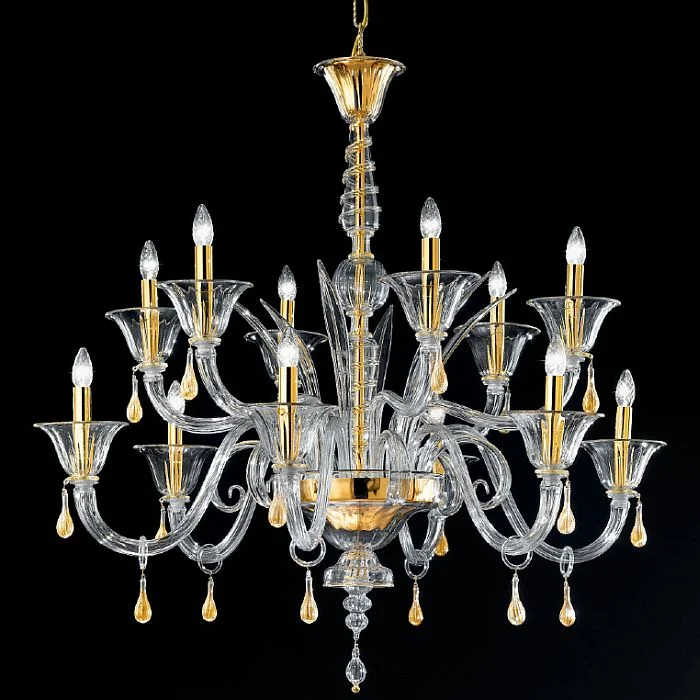 Large Chandeliers for Grand Halls and FoyersLarge Orange, Black Or Clear Venetian Centrepiece Chandelier With Teardrop Pendants Large Chandeliers for Grand Halls and FoyersLarge Orange, Black Or Clear Venetian Centrepiece Chandelier With Teardrop Pendants