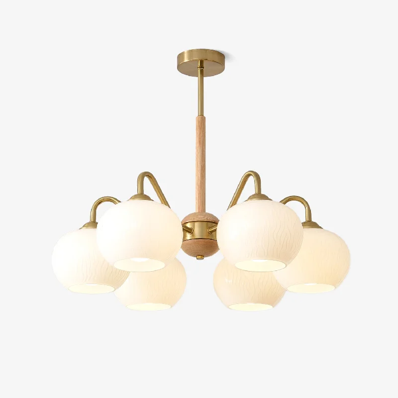 Chandeliers with Metal Frames in Gold FinishHans Bergstrom Chandelier
