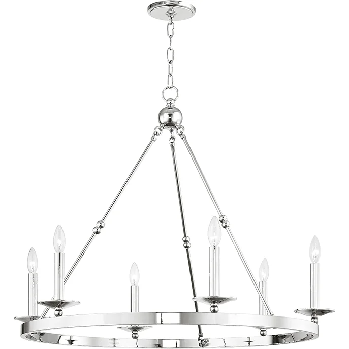 Chandeliers with Metal Frames in Copper FinishAllendale Chandelier