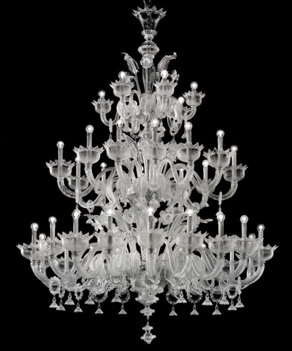 Chandeliers with Dimmable Lights for Ambiance ControlLarge Clear Murano Glass 3 Tier Custom Chandelier Chandeliers with Dimmable Lights for Ambiance ControlLarge Clear Murano Glass 3 Tier Custom Chandelier