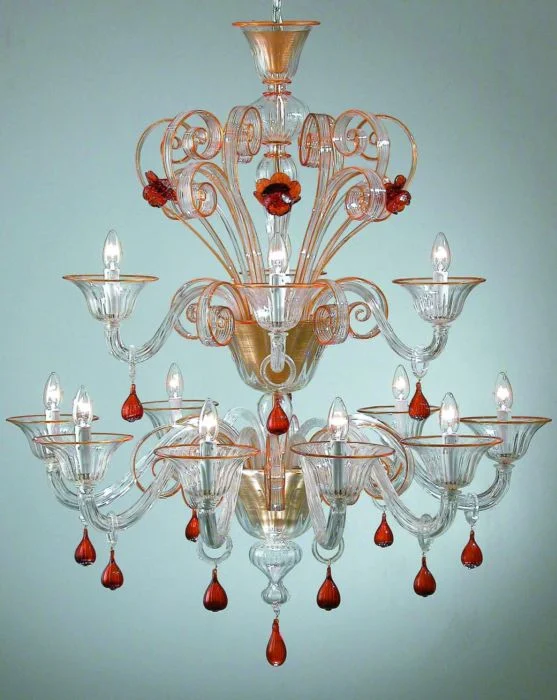 Industrial Iron Chandeliers for Loft - Inspired SpacesLarge Topaz And Clear Glass Murano Flower Chandelier Industrial Iron Chandeliers for Loft - Inspired SpacesLarge Topaz And Clear Glass Murano Flower Chandelier