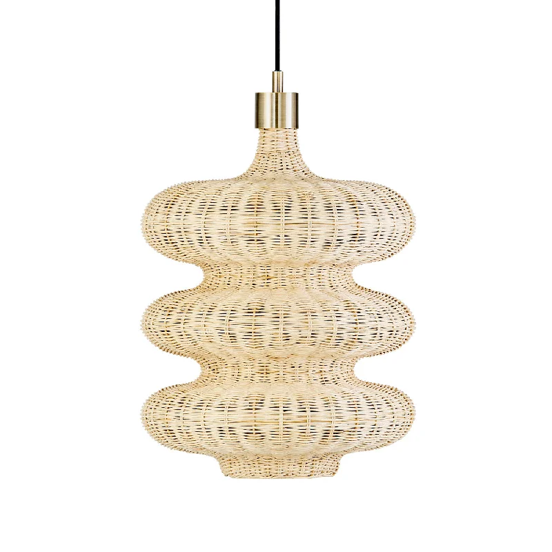 Chandeliers for Living Rooms to Create a Focal PointWicker Wave Large Pedant