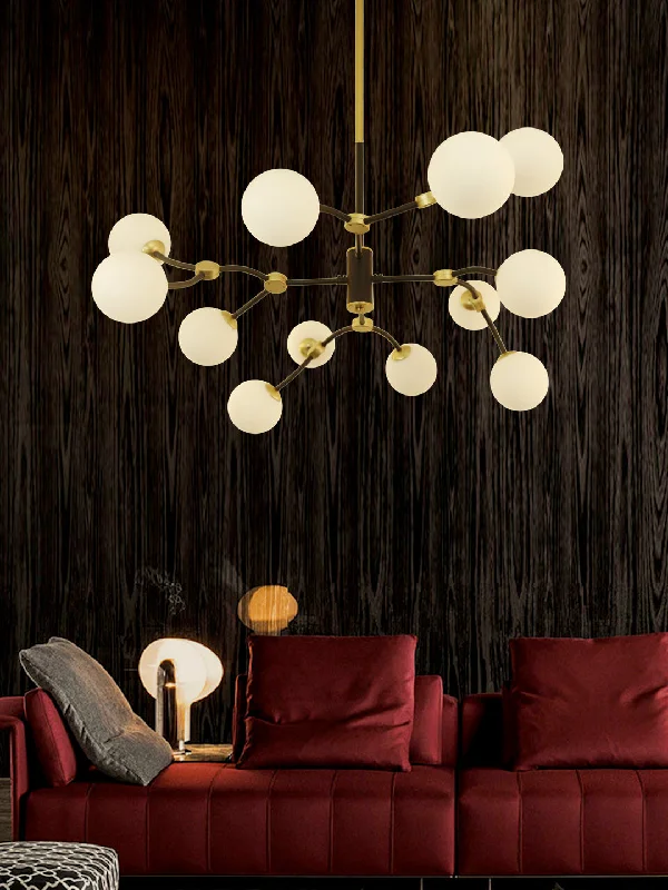 Chandeliers with Pendant Lights for a Stylish LookLincoln 12-Lamp Chandelier