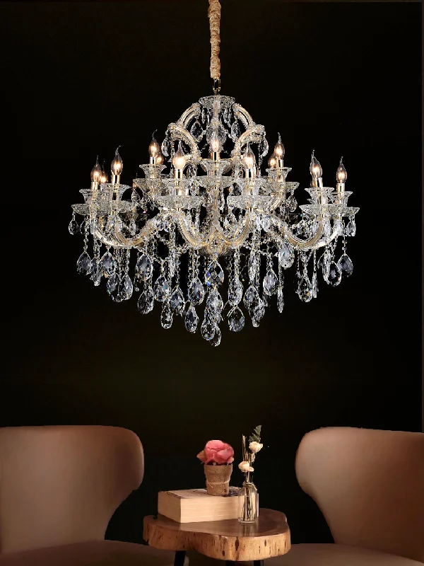 Rustic Wood Chandeliers for Country - Style HousesMaria 24-Lamp Chandelier