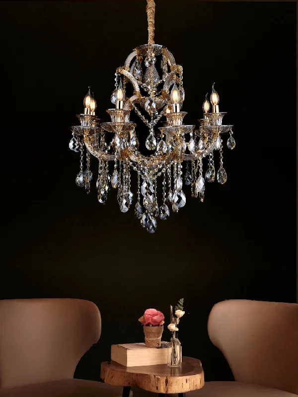 Chandeliers with Adjustable Height for Custom InstallationMaria Amber 8-Lamp Chandelier Chandeliers with Adjustable Height for Custom InstallationMaria Amber 8-Lamp Chandelier