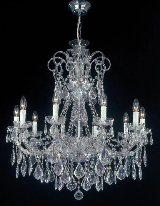 Chandeliers with Adjustable Height for Custom InstallationMaria Theresa 3380/10 Scholer Crystal Chandelier From Arlati Chandeliers with Adjustable Height for Custom InstallationMaria Theresa 3380/10 Scholer Crystal Chandelier From Arlati