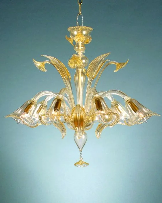 LED Chandeliers for Energy - Efficient LightingMurano Crystal Chandelier With 24 Carat Gold LED Chandeliers for Energy - Efficient LightingMurano Crystal Chandelier With 24 Carat Gold