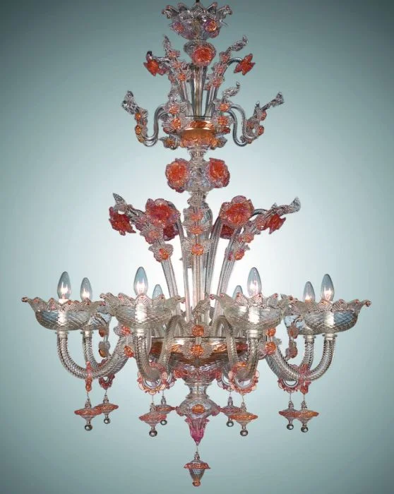 Chandeliers for Living Rooms to Create a Focal PointMurano Glass Chandelier With Pink And Gold Flowers Chandeliers for Living Rooms to Create a Focal PointMurano Glass Chandelier With Pink And Gold Flowers