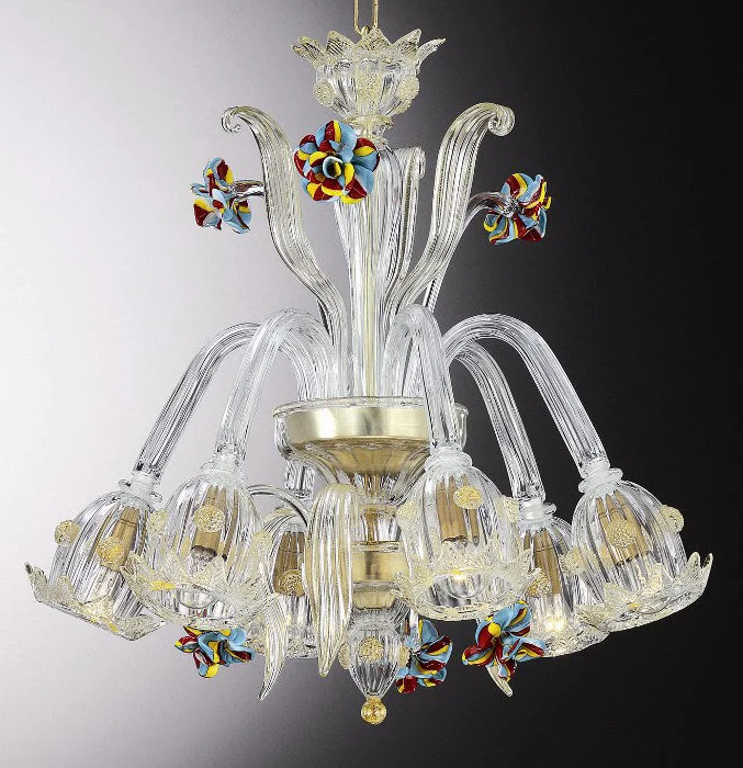 Chandeliers for Dining Rooms to Set the Mood for MealsMurano Glass Crystal Chandelier With Flowers Chandeliers for Dining Rooms to Set the Mood for MealsMurano Glass Crystal Chandelier With Flowers